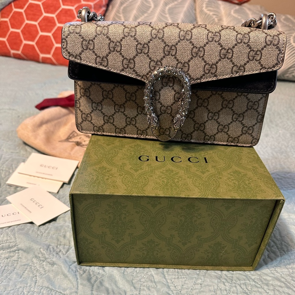 DIONYSUS RECTANGULAR BAG black suede - Picture 9 of 15